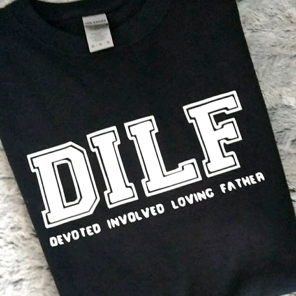 DILF DEVOTED FATHER TSHIRT DAD Gifts - Picture 2 of 5